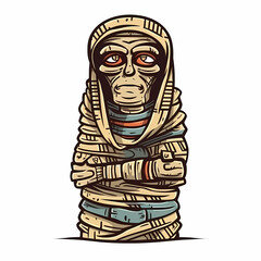 Egyptian Mummy. Generative AI