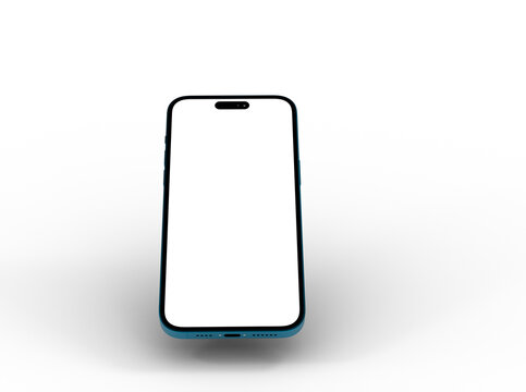 Mockup - All-screen smartphone mockup isolated 3d