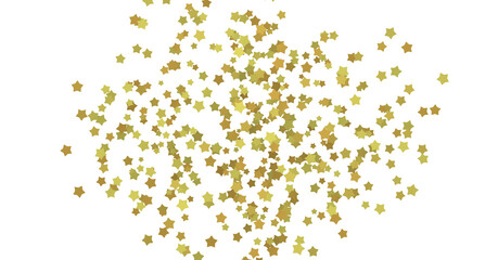 XMAS stars. Confetti celebration, Falling golden abstract decoration for party, birthday celebrate,