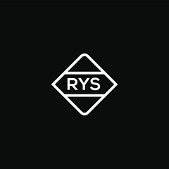 RYS letter design for logo and icon.RYS typography for technology, business and real estate brand.RYS monogram logo. - obrazy, fototapety, plakaty
