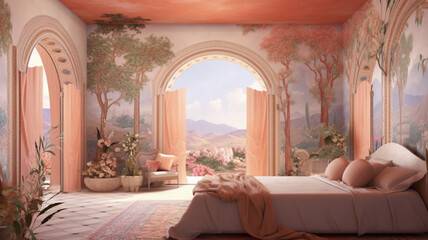 luxury open bed room