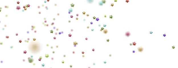 XMAS Stars - Holiday colored decoration, glitter frame isolated - png transparent