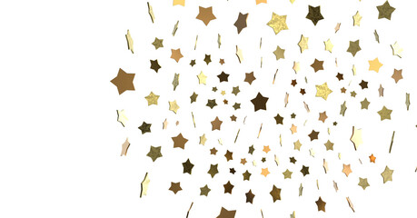 XMAS Holiday golden decoration, glitter frame isolated - (PNG transparent)