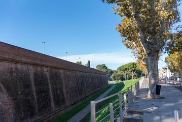 The Ancient Walls of the Historical and Medieval City of Grosseto in Italy