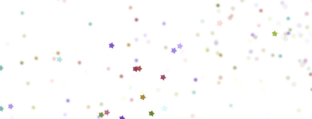 colorful Stars - modern 3d abstract