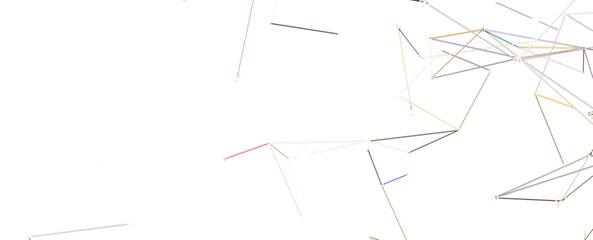 Abstract digital background of points and lines. Glowing plexus. Big data. Network or connection. - PNG transparent