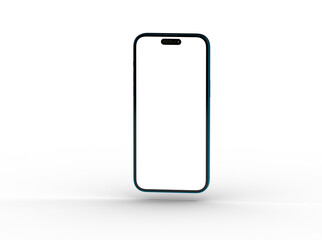 Smartphone frame less blank screen. Mockup generic device.