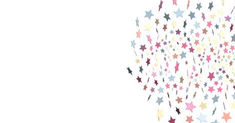 XMAS A colored whirlwind of snowflakes and stars. New