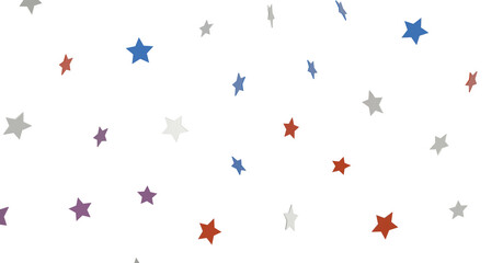 The XMAS banner with colored decoration is a festive border that features falling glitter dust and stars.