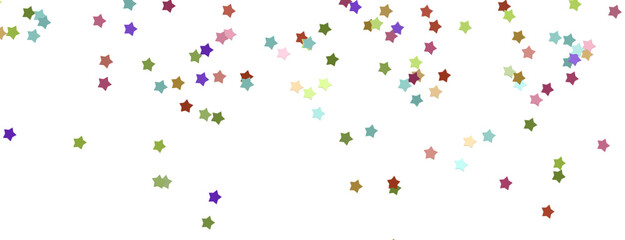 colorful stars. Confetti celebration, Falling golden abstract decoration for party, birthday celebrate,