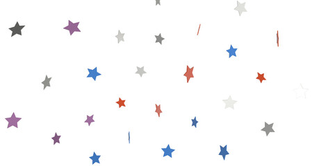 The stars background with sparkle lights confetti falling is a magical sight,