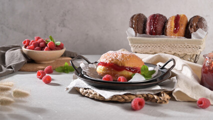 Portuguese fried dough with sugar