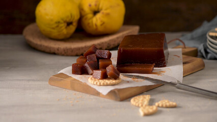 Marmalade in saltwater crackers