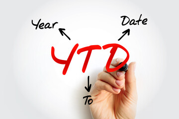 YTD Year To Date - period of time beginning the first day of the current calendar year or fiscal...