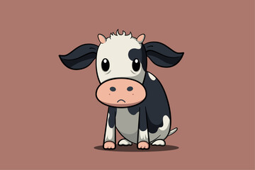 Cute cow cartoon