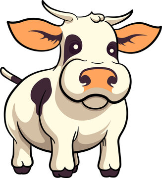 Cute cow cartoon