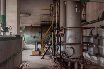 Exploring the Enigmatic Beauty of an Abandoned, Historic Boiler Room: Unveiling the Secrets of a Forgotten Architectural Gem