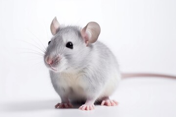 rat on white background