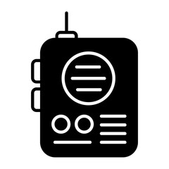 Walkie Talkie Glyph Icon