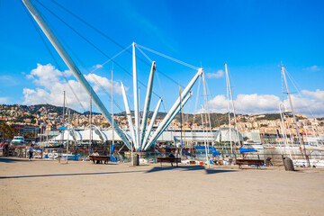 Genoa port in northern Italy