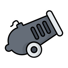 Cannon Line Color Icon