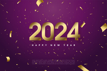 happy new year 2024 background