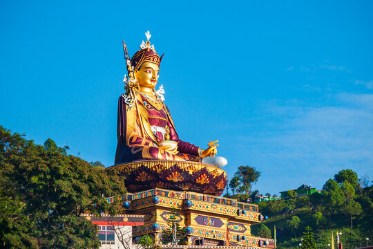 Guru Padmasambhava statue in Rewalsar, India