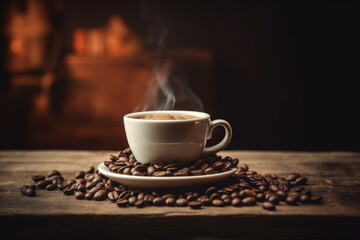 Introducing a captivating coffee-themed image collection that captures the essence of the beloved beverage. Immerse yourself in a world of rich aromas, and cozy coffee shops, ai generative ai