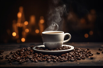 Introducing a captivating coffee-themed image collection that captures the essence of the beloved beverage. Immerse yourself in a world of rich aromas, and cozy coffee shops, ai generative ai