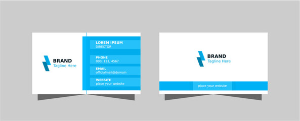 Creative calling card template design. Modern Simple business card layout. Modern professional business card template. Corporate visiting card vector. 