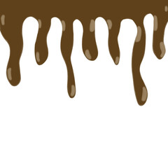 Melting chocolate vector 