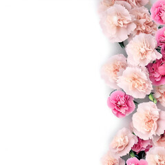 Fototapeta na wymiar Overhead Shot of Flower Bouquet with Open Center