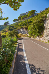 The road along the Amalfi Coast.