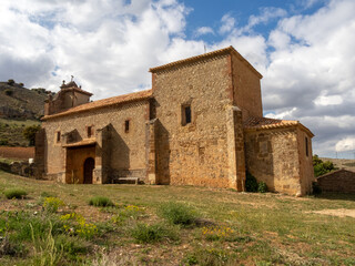 Fototapeta na wymiar Ermita de la Virgen del Monte (siglo XVIII). Caracena, Soria, España.
