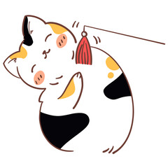 Cute cat cartoon character