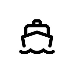boat icon, vector boat icon, in trendy flat style isolated on white background. boat icon image, boat icon illustration - obrazy, fototapety, plakaty