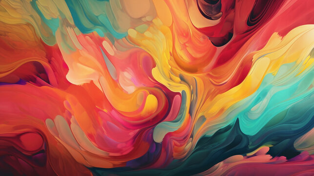 fusion abstract backgrounds, and vibrant colors, Created using generative AI