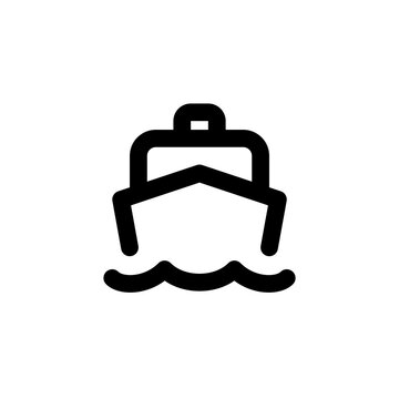 boat icon, vector boat icon, in trendy flat style isolated on white background. boat icon image, boat icon illustration