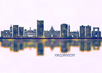 Valladolid Skyline. Cityscape Skyscraper Buildings Landscape City Background Modern Art Architecture Downtown Abstract Landmarks Travel Business Building View Corporate
