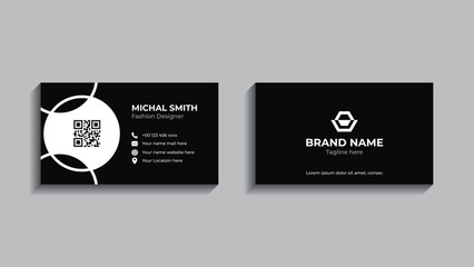 Double-sided creative business card template. Modern and simple business card design