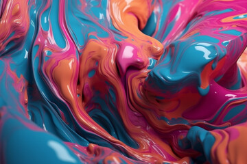 Abstract colorful background wallpaper paint design. Ai generated