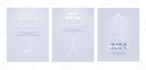 New Year 2024 business card