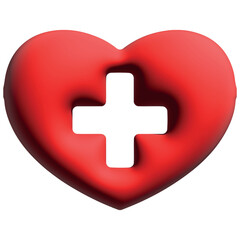 Obraz premium heart with cross