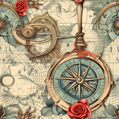 Nautical theme pattern