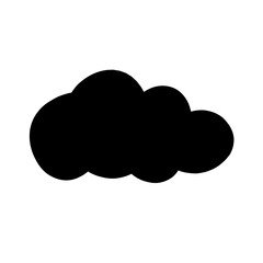 cloud silhouette vector