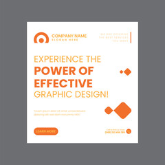 Graphic Designing Social Media Post Design Template