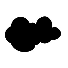 Fototapeta na wymiar cloud silhouette vector