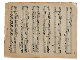 Sheet Music - partitura - musical symbols
