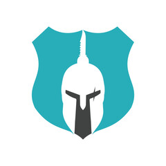 Greek warrior helmet, antiques roman helmet for head protection spartan helmet icon. India rupees sign descent shape and color flat design style. vector illustration