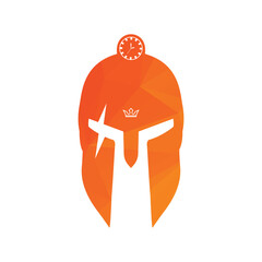 Greek warrior helmet, antiques roman helmet for head protection spartan helmet icon. India rupees sign descent shape and color flat design style. vector illustration